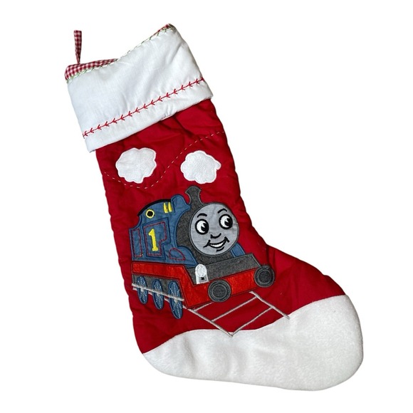 Pottery Barn Other - POTTERY BARN CHRISTMAS THOMAS THE TRAIN QUILTED STOCKING 21" LONG